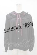 axes femme POETIQUE / レースデザインフリルブラウス M ブラック H-25-09-09-1055-AX-BL-NS-ZH