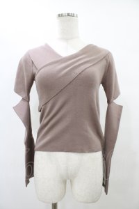 An MILLE / アームウォーマーリブニット Free PI H-25-09-09-1059-EL-TO-NS-ZH