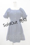 evelyn / リボンデニムワンピース Free ブルー H-25-09-09-1010-LO-OP-NS-ZH