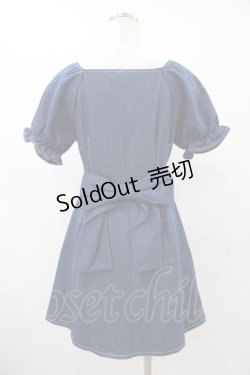 画像2: evelyn / リボンデニムワンピース Free ブルー H-25-09-09-1010-LO-OP-NS-ZH