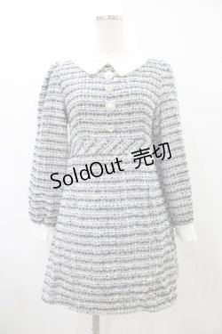 画像1: evelyn / ビジューボタンツイードワンピース Free ブラック H-25-09-09-1012-LO-OP-NS-ZH