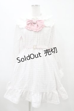 画像1: DearMyLove / Wish me mell/ギンガムチェックワンピース M ピンク H-25-09-09-1017-EL-OP-NS-ZH