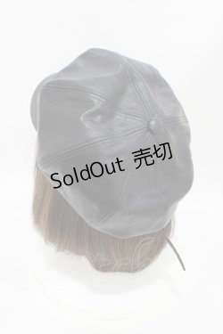 画像2: Honey Cinnamon / ハートバックルキャスケット  ブラック H-25-09-09-1002-LO-AC-NS-ZH