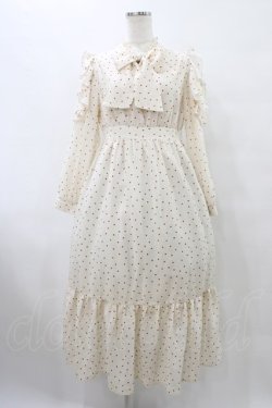 画像1: evelyn / ハートドットフリルワンピース Free アイボリー/レッド H-25-09-09-1020-LO-OP-NS-ZH