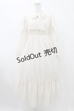 画像1: evelyn / ハートドットフリルワンピース Free アイボリー/レッド H-25-09-09-1020-LO-OP-NS-ZH