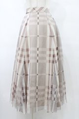 An MILLE / ビッグチェックチュールスカート Free PI H-25-09-09-1032-EL-SK-NS-ZH