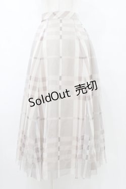画像1: An MILLE / ビッグチェックチュールスカート Free PI H-25-09-09-1032-EL-SK-NS-ZH