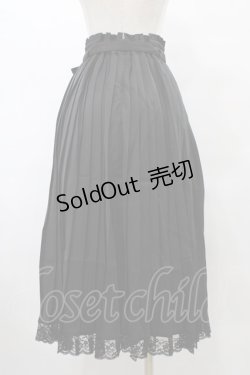 画像2: Honey Cinnamon / プリーツラップスカート Free ブラック H-25-09-09-1035-LO-SK-NS-ZH