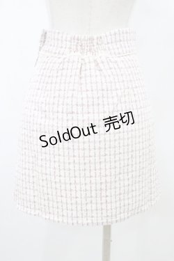 画像2: Honey Cinnamon / ハートボタンツイード台形スカート Free ピンク H-25-09-09-1036-LO-SK-NS-ZH