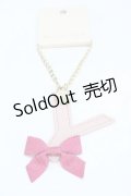 Maison de FLEUR / イニシャルリボンチャーム  ライトピンク H-25-09-09-1004-LO-ZA-NS-ZH