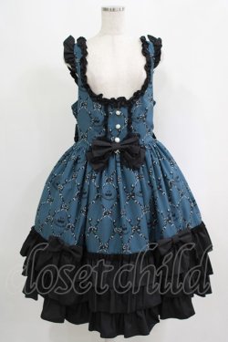 画像1: metamorphose / 【プラスサイズ】Dressy Ribbon フリルジャンパースカート プラスサイズ  H-25-09-10-003-ME-OP-NS-ZH