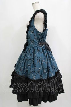 画像2: metamorphose / 【プラスサイズ】Dressy Ribbon フリルジャンパースカート プラスサイズ  H-25-09-10-003-ME-OP-NS-ZH