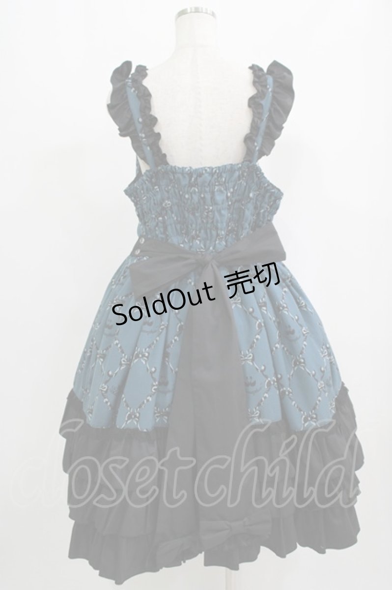 画像3: metamorphose / 【プラスサイズ】Dressy Ribbon フリルジャンパースカート プラスサイズ  H-25-09-10-003-ME-OP-NS-ZH (3)