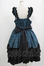 画像3: metamorphose / 【プラスサイズ】Dressy Ribbon フリルジャンパースカート プラスサイズ  H-25-09-10-003-ME-OP-NS-ZH (3)
