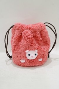 FLAPPER / Harry Potter×Flapper ピグミーパフ巾着バッグ  ピンク H-25-09-10-034-GO-ZA-NS-ZH