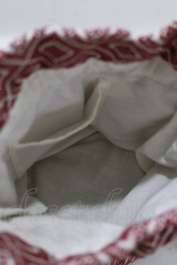 画像2: LEBECCA boutique / 巾着バッグ - ワイン H-25-09-10-035-EL-BG-NS-ZH