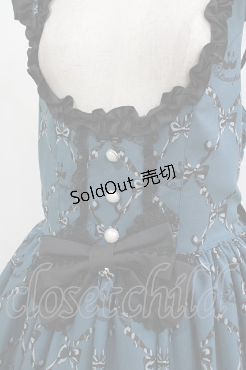 画像4: metamorphose / 【プラスサイズ】Dressy Ribbon フリルジャンパースカート プラスサイズ  H-25-09-10-003-ME-OP-NS-ZH (4)