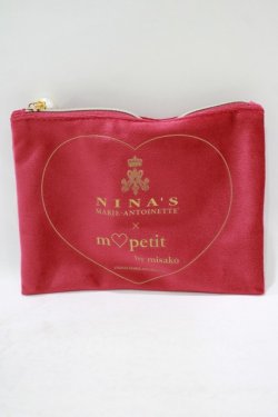 画像2: m petit by misako / NINA'Sコラボ ポーチ  ワイン H-25-09-10-038-LO-ZA-NS-ZH