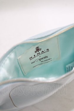 画像3: m petit by misako / NINA'Sコラボ ポーチ  サックス H-25-09-10-041-LO-ZA-NS-ZH