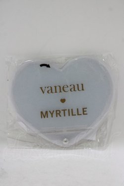 画像1: MYRTILLE / ハート型ミラー - ホワイト H-25-09-10-043-GO-ZA-NS-ZH
