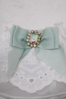 画像2: RoseMarie seoir / lace cuffs  オフ/ミント H-25-09-10-046-LO-ZA-NS-ZH