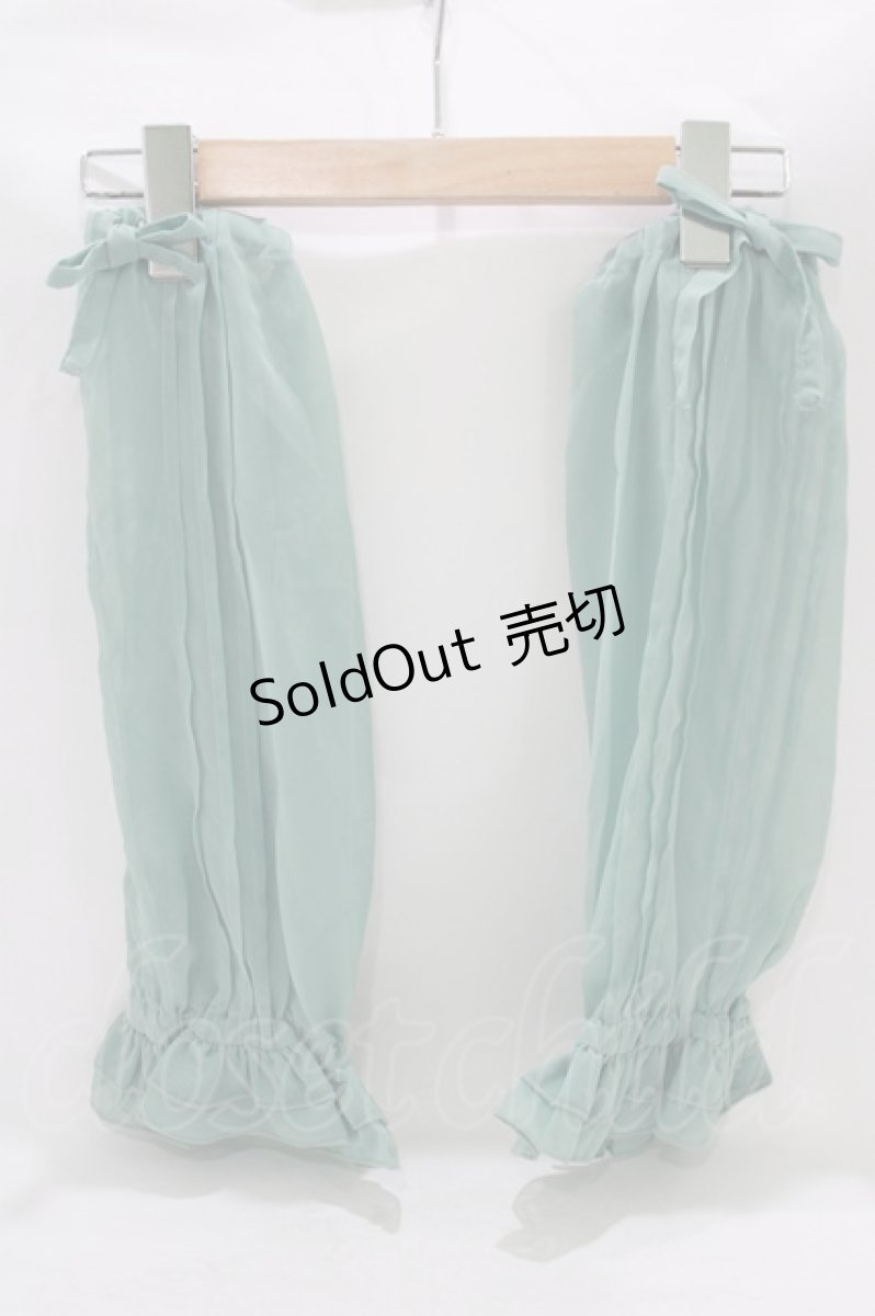 画像1: metamorphose / シフォン付け袖  ミント H-25-09-10-047-ME-ZA-NS-ZH (1)