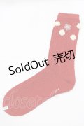 PINK HOUSE / フラワーモチーフソックス  レッド H-25-09-10-063-LO-ZA-NS-ZH