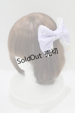 画像1: Angelic Pretty / ロゴスターチャームオーガンジーバレッタ  ラベンダー H-25-09-10-078-AP-AC-NS-ZH