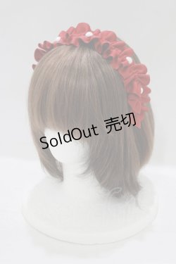 画像1: m petit by misako / AMPLカチューシャ  レッド H-25-09-10-081-LO-AC-NS-ZH