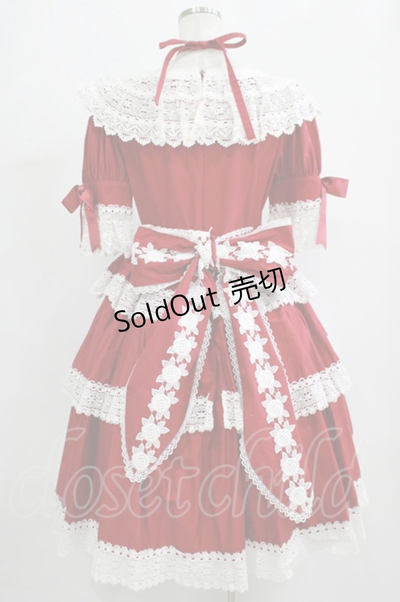 画像3: BABY,THE STARS SHINE BRIGHT / エリザベスドールワンピース free エンジ H-25-09-10-001-BA-OP-NS-ZH (3)