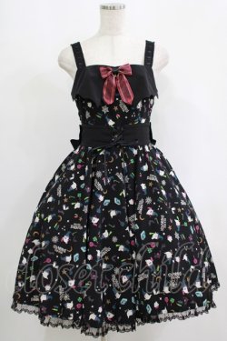 画像1: metamorphose / Sweet Spooky Nightサーキュラージャンパースカート サイズ1 ブラック H-25-09-10-010-ME-OP-NS-ZH