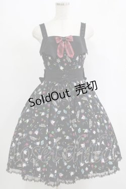 画像1: metamorphose / Sweet Spooky Nightサーキュラージャンパースカート サイズ1 ブラック H-25-09-10-010-ME-OP-NS-ZH