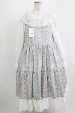 画像1: marcHenTica / フレアローズワンピース ハーフエルフ サックス H-25-09-10-012-LO-OP-NS-ZH
