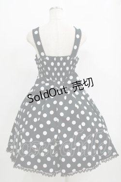 画像3: metamorphose / Syrupサーキュラージャンパースカート(ポルカドット) サイズ1 ブラック H-25-09-10-014-ME-OP-NS-ZH