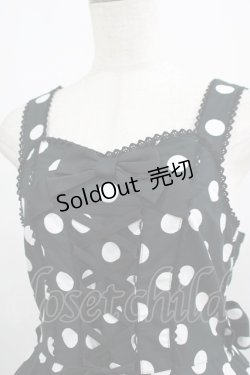 画像4: metamorphose / Syrupサーキュラージャンパースカート(ポルカドット) サイズ1 ブラック H-25-09-10-014-ME-OP-NS-ZH