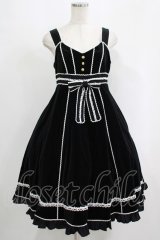 metamorphose / 別珍エレナジャンパースカート Free ブラック H-25-09-10-002-ME-OP-NS-ZH