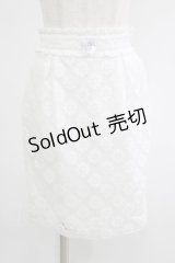Ank Rouge / フラワーレースタイトスカート M シロ H-25-09-10-016-CA-SK-NS-ZH