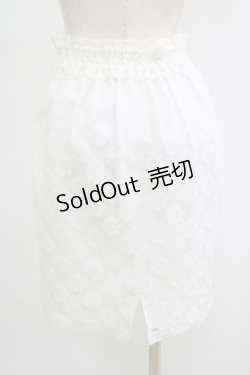 画像3: Ank Rouge / フラワーレースタイトスカート M シロ H-25-09-10-016-CA-SK-NS-ZH