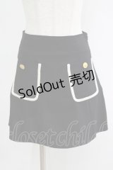 Ank Rouge / ブレードテープ台形スカート M ブラック H-25-09-10-017-CA-SK-NS-ZH