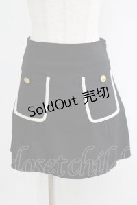 Ank Rouge / ブレードテープ台形スカート M ブラック H-25-09-10-017-CA-SK-NS-ZH