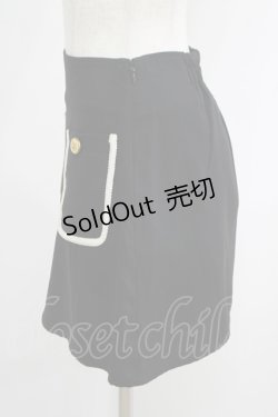 画像2: Ank Rouge / ブレードテープ台形スカート M ブラック H-25-09-10-017-CA-SK-NS-ZH