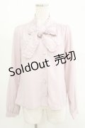 Ank Rouge / バックリボンブラウス M ピンク H-25-09-10-023-CA-BL-NS-ZH