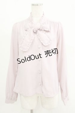 画像1: Ank Rouge / バックリボンブラウス M ピンク H-25-09-10-023-CA-BL-NS-ZH