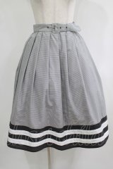 Fi.n.t / ベルト付きドッキングボーダースカート Free OFF×BK H-25-09-11-024-CA-SK-NS-ZH