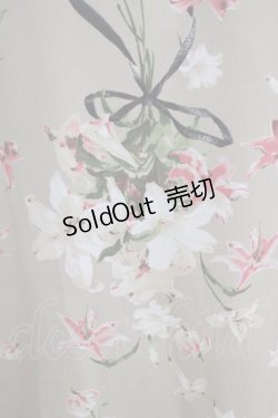 画像4: INGEBORG / リリーブーケpt.スカート 3(9号) ベージュ H-25-09-11-025-LO-SK-NS-ZH