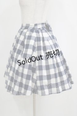 画像2: Ank Rouge / ブロックチェックスカート M ネイビー H-25-09-11-027-CA-SK-NS-ZH