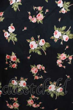 画像4: PINK HOUSE CHELSEA / オールドローズ柄チュニックワンピース 3（M） ブラック H-25-09-11-029-EL-OP-NS-ZH