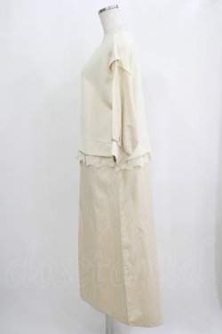 画像2: axes femme / ドッキングシャツワンピース M アイボリー H-25-09-11-030-AX-OP-NS-ZH