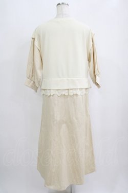 画像3: axes femme / ドッキングシャツワンピース M アイボリー H-25-09-11-030-AX-OP-NS-ZH