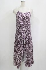 Melt the lady / レオパードチェーンキャミワンピース Free パープル H-25-09-11-032-PU-OP-NS-ZH